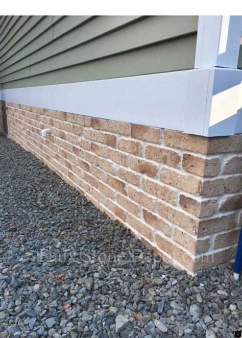 stamped metal brick look underskirting for houses|brick skirting for houses.